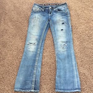 Rock Revival Distressed Bootcut Jeans